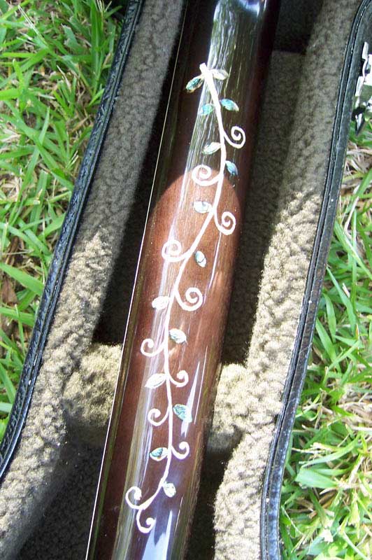 MandoHarp - 'Hands of Gaia' Inlaid Cutaway-Style Acoustic Guitar