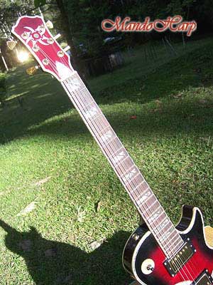 MandoHarp - 'Rotor' - Hand-Made Inlaid 6-Str Electric Guitar