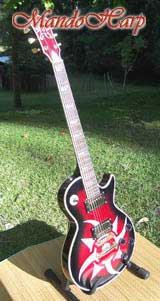 MandoHarp - 'Rotor' - Hand-Made Inlaid 6-Str Electric Guitar