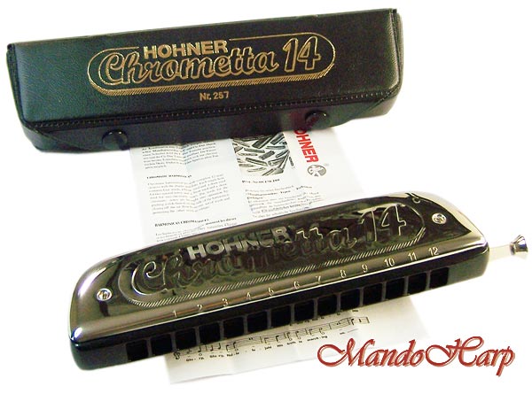 MandoHarp - Hohner Chromatic Harmonica - 255/48 Chrometta 12-hole