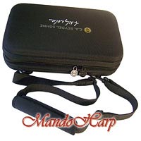 MandoHarp - Seydel Harmonica Case - 920000b Hardshell Case for 20 Harmonicas and More - With Belt