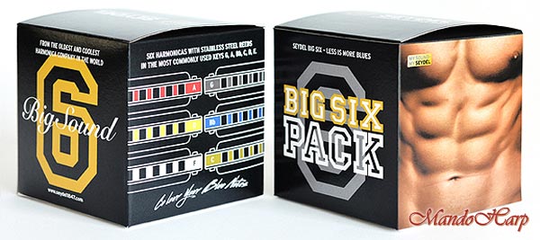 MandoHarp - Seydel Harmonicas - 16666_set Big Six Pack - KEYS A, Bb, C, D, F and G