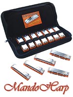 MandoHarp - Seydel Harmonicas - 10322 Blues Session Steel 12 Harmonica Set