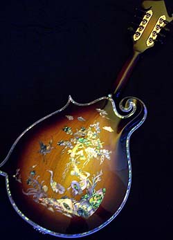 MandoHarp - 'Noose' Hand-Made F-5-Style Wide-Bodied Inlaid Mandolin (060020-MF)