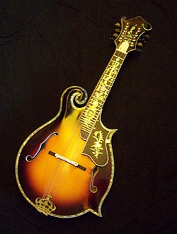 MandoHarp - 'Noose' Hand-Made F-5-Style Wide-Bodied Inlaid Mandolin (060020-MF)
