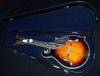 MandoHarp - 'Noose' Hand-Made F-5-Style Wide-Bodied Inlaid Mandolin (060020-MF)