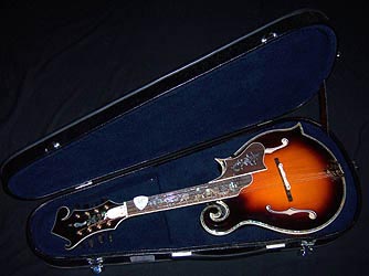 MandoHarp - 'Noose' Hand-Made F-5-Style Wide-Bodied Inlaid Mandolin (060020-MF)