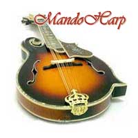 MandoHarp - 'Noose' Hand-Made F-5-Style Wide-Bodied Inlaid Mandolin (060020-MF)
