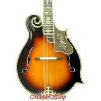 MandoHarp - 'Noose' Hand-Made F-5-Style Wide-Bodied Inlaid Mandolin (060020-MF)