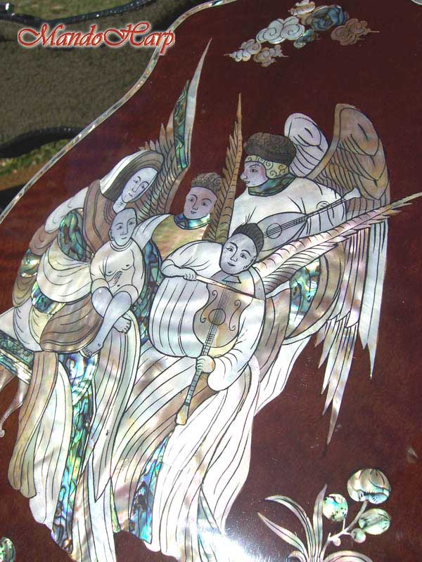 MandoHarp - 'Angels' Inlaid F-Hole Mandolin