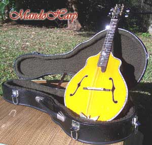 MandoHarp - 'Angels' Inlaid F-Hole Mandolin