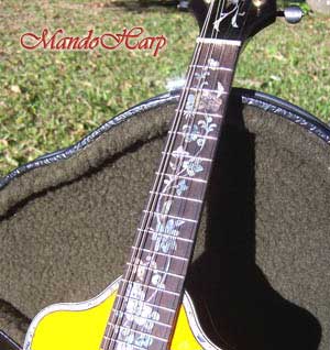 MandoHarp - 'Angels' Inlaid F-Hole Mandolin