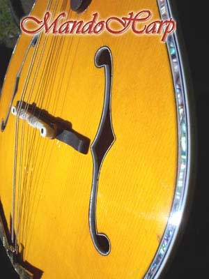 MandoHarp - 'Angels' Inlaid F-Hole Mandolin