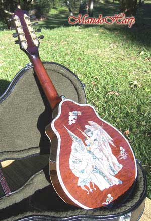 MandoHarp - 'Angels' Inlaid F-Hole Mandolin