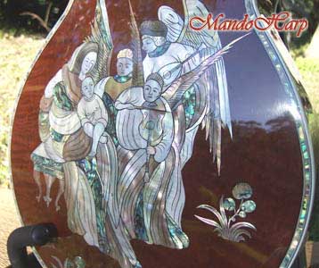 MandoHarp - 'Angels' Inlaid F-Hole Mandolin