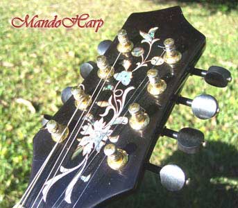 MandoHarp - 'Angels' Inlaid F-Hole Mandolin