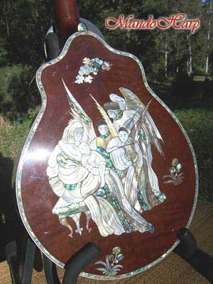 MandoHarp - 'Angels' Inlaid F-Hole Mandolin