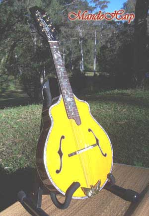 MandoHarp - 'Angels' Inlaid F-Hole Mandolin