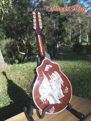 MandoHarp - 'Angels' Inlaid F-Hole Mandolin