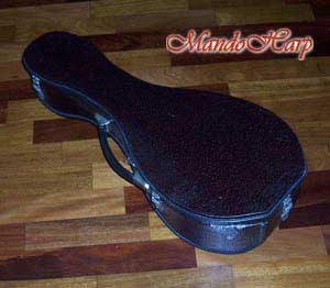 MandoHarp - Lovers' Swing - Hand-made Classical Bowl-back Inlaid Mandolin with Beautiful Oil Painting