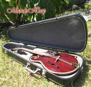 MandoHarp - 'Chalice Vines' F5-Style Mandola with Abalone and Mother of Pearl Inlay