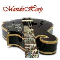 MandoHarp - 'Twisting Vines' Hand-Made F4-Style Mandolin with Abalone and Mother of Pearl Inlay