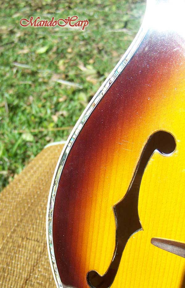 MandoHarp - 'Floral Vines' Hand-Made F4-Style Inlaid Mandolin