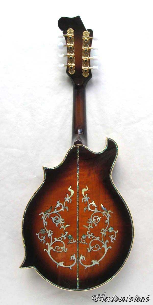 MandoHarp - 'Floral Vines' Hand-Made F4-Style Inlaid Mandolin