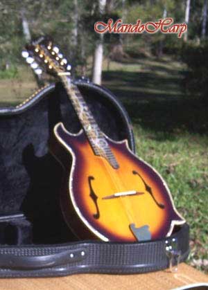 MandoHarp - 'Floral Vines' Hand-Made F4-Style Inlaid Mandolin