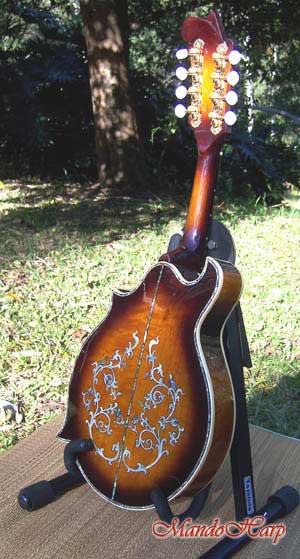 MandoHarp - 'Floral Vines' Hand-Made F4-Style Inlaid Mandolin