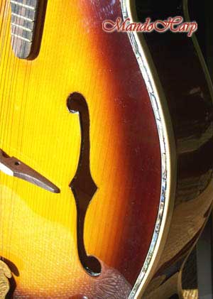 MandoHarp - 'Floral Vines' Hand-Made F4-Style Inlaid Mandolin