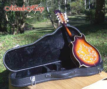 MandoHarp - 'Floral Vines' Hand-Made F4-Style Inlaid Mandolin