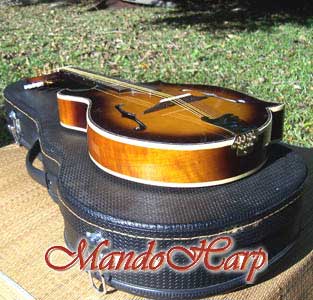 MandoHarp - 'Floral Vines' Hand-Made F4-Style Inlaid Mandolin