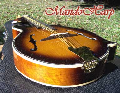 MandoHarp - 'Floral Vines' Hand-Made F4-Style Inlaid Mandolin