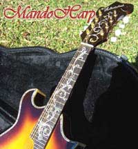 MandoHarp - 'Floral Vines' Hand-Made F4-Style Inlaid Mandolin