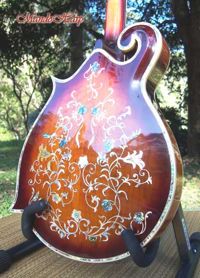MandoHarp - Hand-Made Inlaid F5 Mandolin