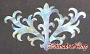 MandoHarp - 'Floral Vines' Hand-Carved Inlaid F5-Style Mandolin