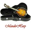 MandoHarp - 'Rose and Vines' Inlaid F4 Mandolin
