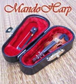 MandoHarp - Hand-Made Minature Violin - Non-Playable Collectable