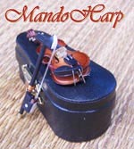 MandoHarp - Hand-Made Minature Violin - Non-Playable Collectable