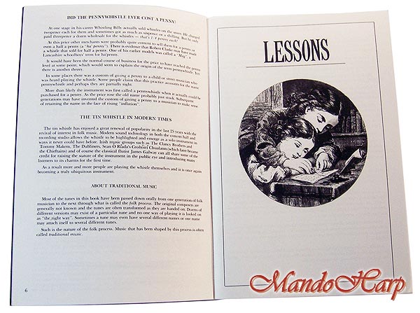 MandoHarp - Clarke Tutor Book and CD for Tin Whistle