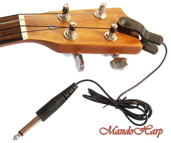 MandoHarp - Clip-On Headstock/Bridge Pickup for Mandolin/Violin/Banjo/Guitar/Ukulele