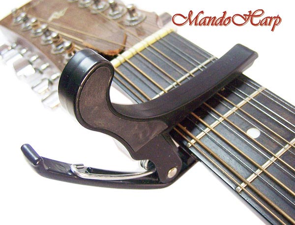 MandoHarp - Heavy Duty, Spring-Loaded, Lever-Action Capo