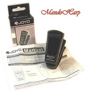 MandoHarp - Joyo Clip-On Backlit LCD Tuner