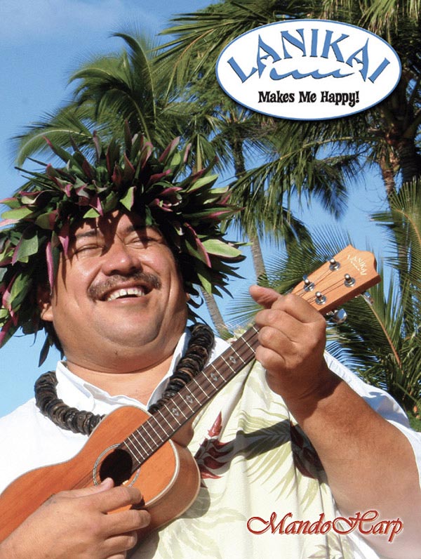MandoHarp - Ukulele Strings - Lanikai Concert - White Nylgut - by Aquila