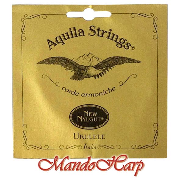 MandoHarp - Ukulele Strings - Aquila 5U Soprano, Wound Low G, 3 x Nylgut�