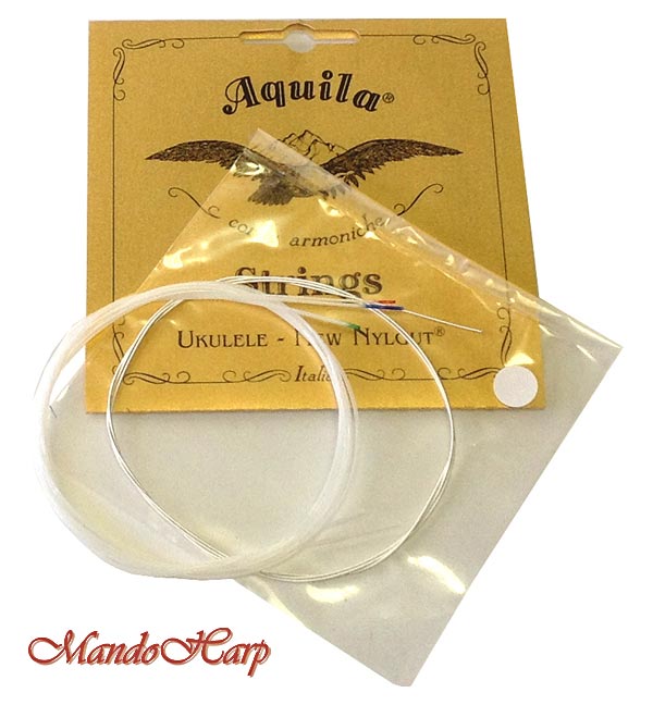 MandoHarp - Ukulele Strings - Aquila 5U Soprano, Wound Low G, 3 x Nylgut�