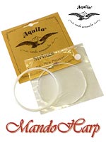 MandoHarp - Ukulele Strings - Aquila 5U Soprano, Wound Low G, 3 x Nylgut�