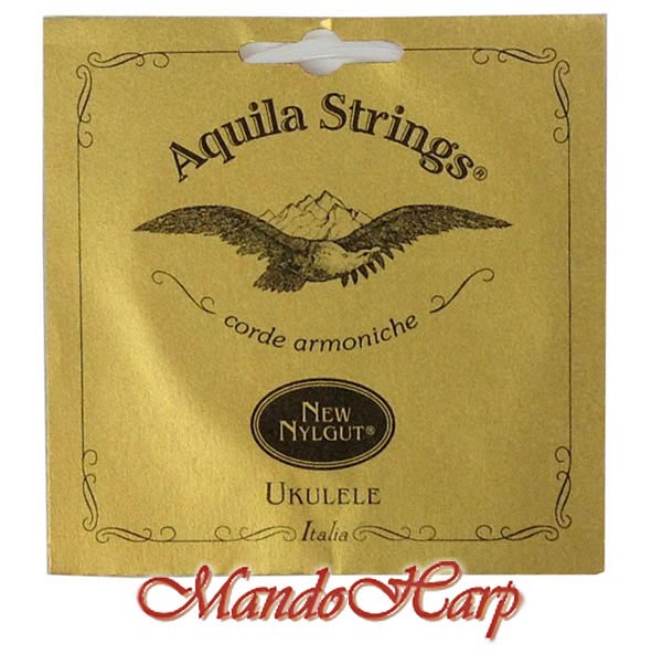 MandoHarp - Ukulele Strings - Aquila 19U Tenor, 8-String, GgCcEEAA, Red Series G, 7 x Nylgut �