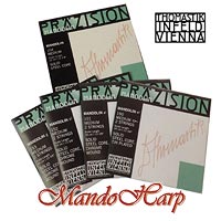 MandoHarp - Mandolin Strings - Thomastik-Infeld 154 Pr�zision Mandolin Medium Flat-Wound 0.010-0.033